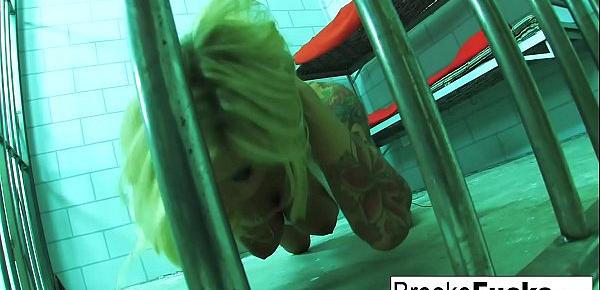  Watch Sexy Brooke Brand Get Down And Dirty In Jail!